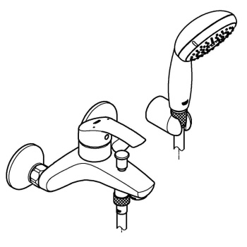 Смеситель Grohe Eurosmart New 3330220A для ванны с душем