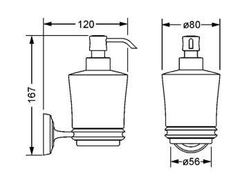 Дозатор Jorger Belledor 631.00.006.000 chrome