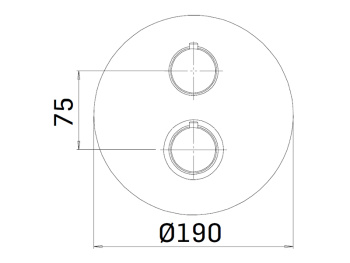 Смеситель для душа термостатический встраиваемый Mamoli PICO 3247PE000001