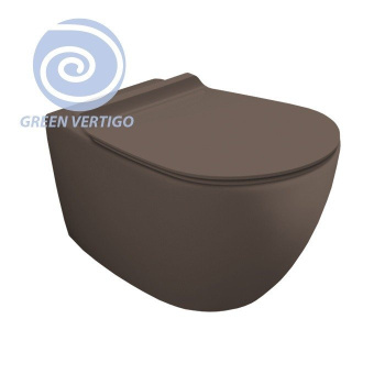 Крышка сиденье для унитаза Simas Vignoni VI 004 moka matt с микролифтом коричневый