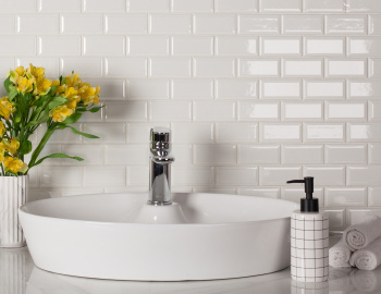 Керамическая мозаика Starmosaic Brick & Metro Metro White Glossy 45x95 (am81945) 288x2946.5 шт