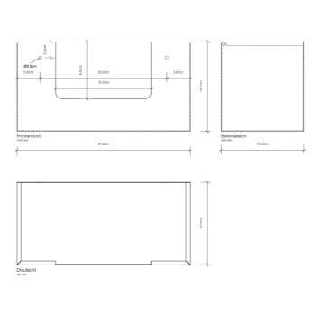 Диспенсер для салфеток Decor Walther DW 117 27x13x14 сталь полированная 818970