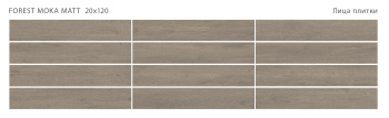 Плитка STAROWOOD Forest Moka 20x120 Matt м2