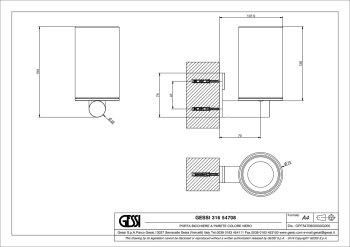 Стакан Gessi Gessi316 54708.239 Steel Brushed