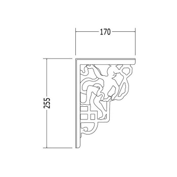 Декоративные скобы Devon&Devon Westminster/new Etoile/etoile/blues 12хh25,5 для высокого бачка в комплекте пара белый IBSTWES