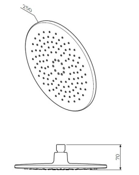 Верхний душ AM.PM Like F0580000