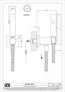 Гигиенический душ Gessi Rilievo 59151.299 Matte Black