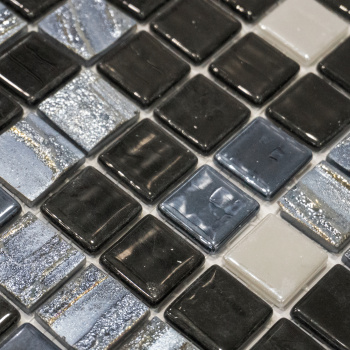Мозаика на сетке Vidrepur Astra Black Mix м2