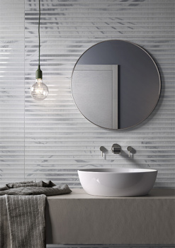 Плитка Villeroy&Boch 1310IA12 Декор Ombra White 3D Palm Matt.Rec. 30x90