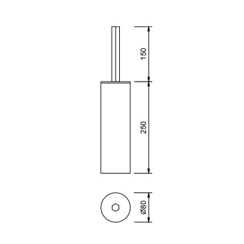 Ершик напольный Fantini Venezia хром 94 02 7821