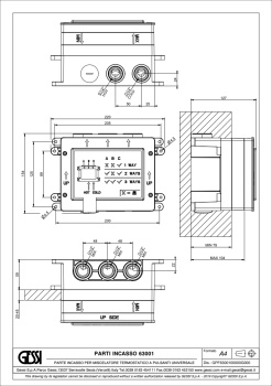 Скрытая часть смесителя Gessi Hi-Fi 63001.031 Chrome