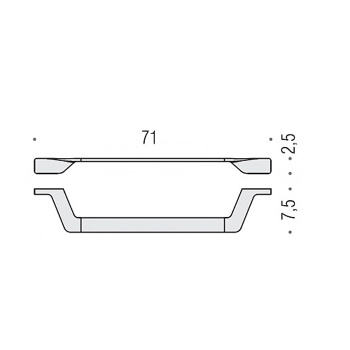 Полотенцедержатель Colombo Alize 71см хром B2511.CR