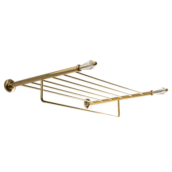 3SC Boheme Полочка 50х40см, с полотенцедержателем , цвет: золото 24к. opaco BO99GO