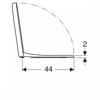 Крышка-сиденье для унитаза Geberit iCon 574130000 с микролифтом