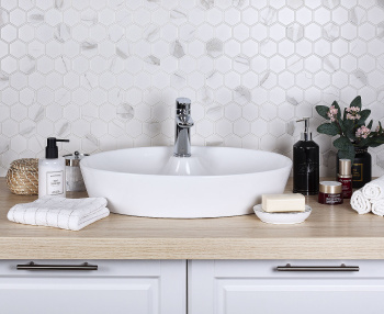 Керамическая мозаика Starmosaic Geometry Hexagon Small Carrara Matt (pmmt83017) 265x2786 шт