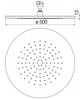 Верхний душ Nobili AD139/115CR