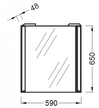 Зеркало с подсветкой Jacob Delafon Reve EB575-NF