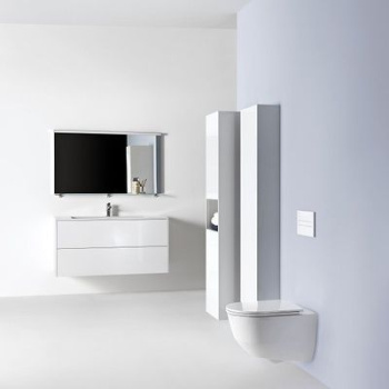 Тумба с раковиной Laufen Pro S 100 8.6496.2.260.104.1 подвесная Белая матовая