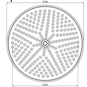 Верхний душ из латуни Fima Carlo Frattini Wellness 300, хром F2371/2CR