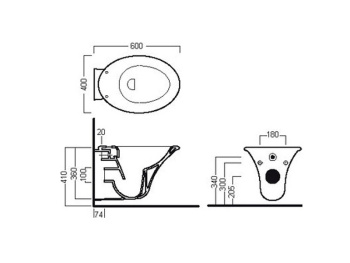 Унитаз подвесной Hatria Sculture YXKN01