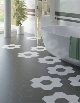 Керамогранит EQUIPE Hexatile, Harmony Hexatile Negro Mate 17.5х20 20338