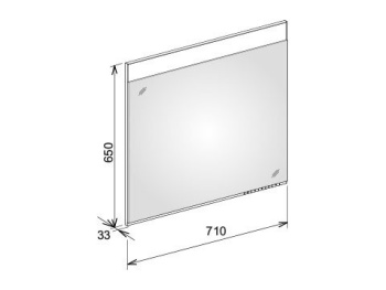 Зеркало с подсветкой Keuco 71 11596171500