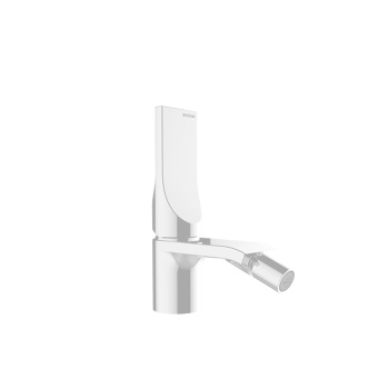 Bossini Apice Смеситель для биде на 1 отверстие, однорычажный, с донным клапаном, цвет: белый матовы