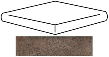 Ступени ANG. PELD. 1 PZ. FERRO B. OMBRA 33x33