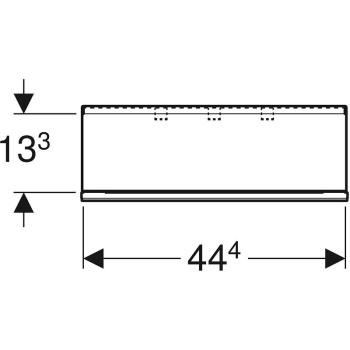 Полка Geberit Acanto 45 500.617.JK.2 Темно-серый