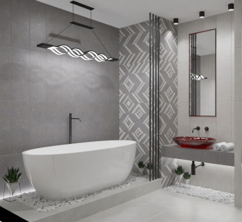 Керамическая плитка Eletto Ceramica Limestone Grey Struttura 24.2x70 см 00-00108455