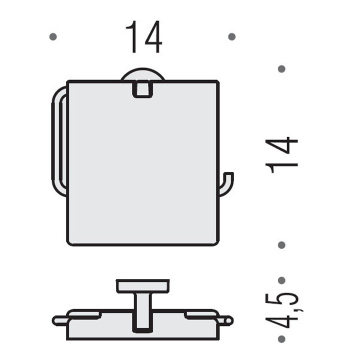 Держатель для туалетной бумаги Colombo Nordic с крышкой, хром B5291.CR