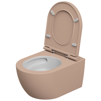 Чаша подвесного унитаза GSG Ceramic Design Like White/Cipria Matt LKWCSOECBI000/032