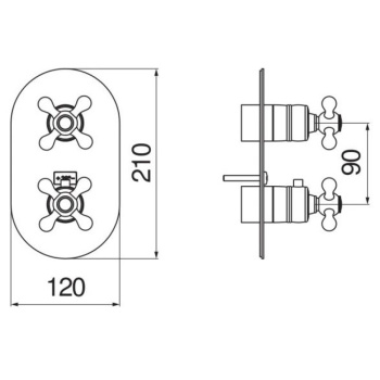 Смеситель для ванны Nobili Grazia GRC5102BR бронза
