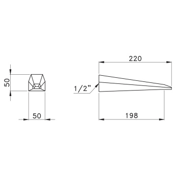 Настенный излив для раковины Stella Stella 863, хром ST 09002 CR00