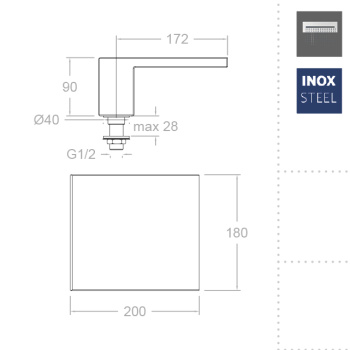 Излив на борт ванны Ramonsoler Hydrotherapy каскадный CR01