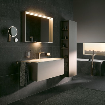 Шкаф-пенал Keuco Plan 48 32931290002 инокс матовый петроль