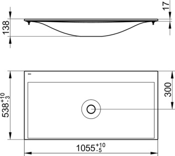 Раковина Keuco Edition 11 106 31150311001 белый