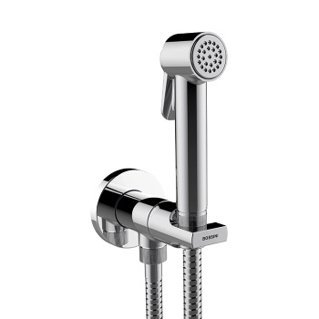 Bossini Paloma Brass Гигиенический душ со смесителем, лейкой и шлангом 125см., цвет: хром E34007B.03