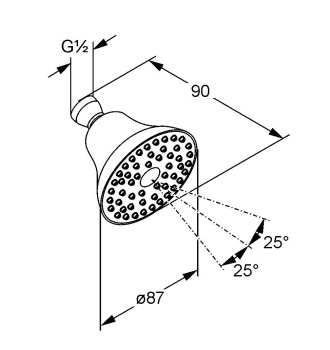 Верхний душ Kludi A-Qa 6219105-00
