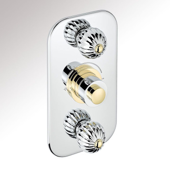 Смеситель для душа THG Mandarine Metal U1A-G02-5400BE хром/золото