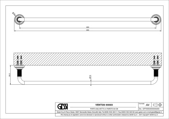 Полотенцедержатель Gessi Venti20 65503.727 Brass Brushed PVD