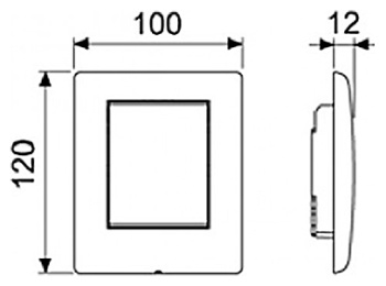 Клавиша смыва Tece Teceplanus Urinal 9242312 белый