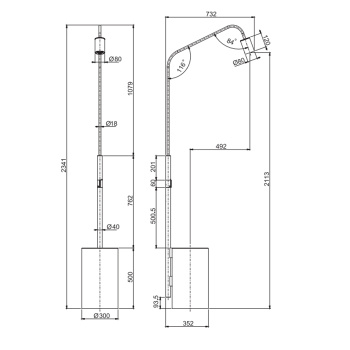 Душевая колонна freestanding MARMOREA Fima Carlo Frattini Outdoor нержавеющая сталь/Carrara F5971RBINOX
