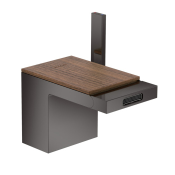 Axor MyEdition Смеситель для биде, на 1 отв., излив 145мм, с донным клапаном (без панели), цвет: пол