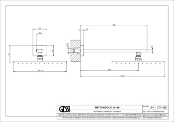 Верхний душ Gessi 15185.149 Finox Brushed Nickel