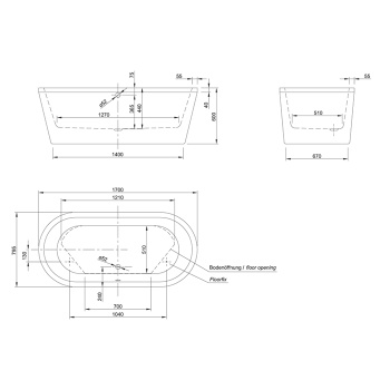 Акриловая ванна KNIEF Neo 170x79.5 0100-076-06