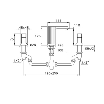 Смеситель для раковины Stella Casanova 3222tr CS 00009 BZ01 бронза