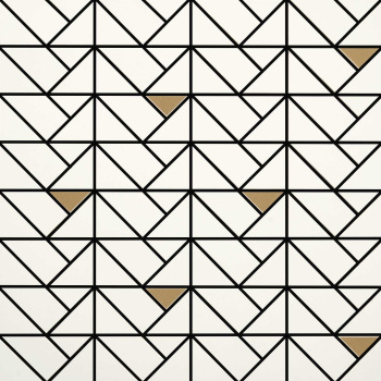 Мозаика M3JA Eclettica White Mosaico Bronze 40x40