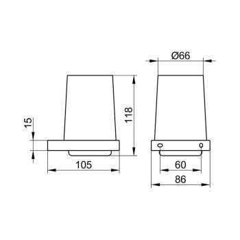 Стакан Keuco Edition 11 11150039000 бронза шлифованная
