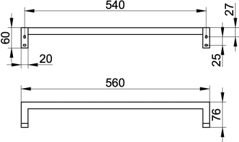 Полотенцедержатель Keuco Edition 90 19101010600 хром